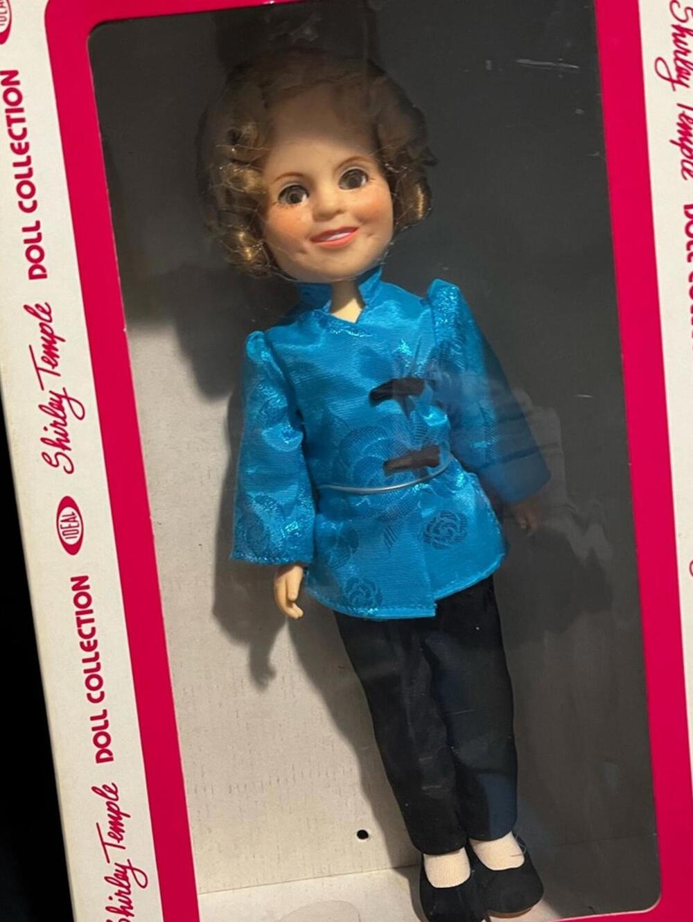 Vintage Ideal Shirley Temple Doll Blue Asian Clothing 1982
